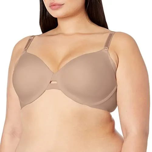 Warner's Women's No Side Effects Underarm-Smoothing Comfort Underwire Lightly Lined T-Shirt Bra 1356, Toasted Almond, 38B